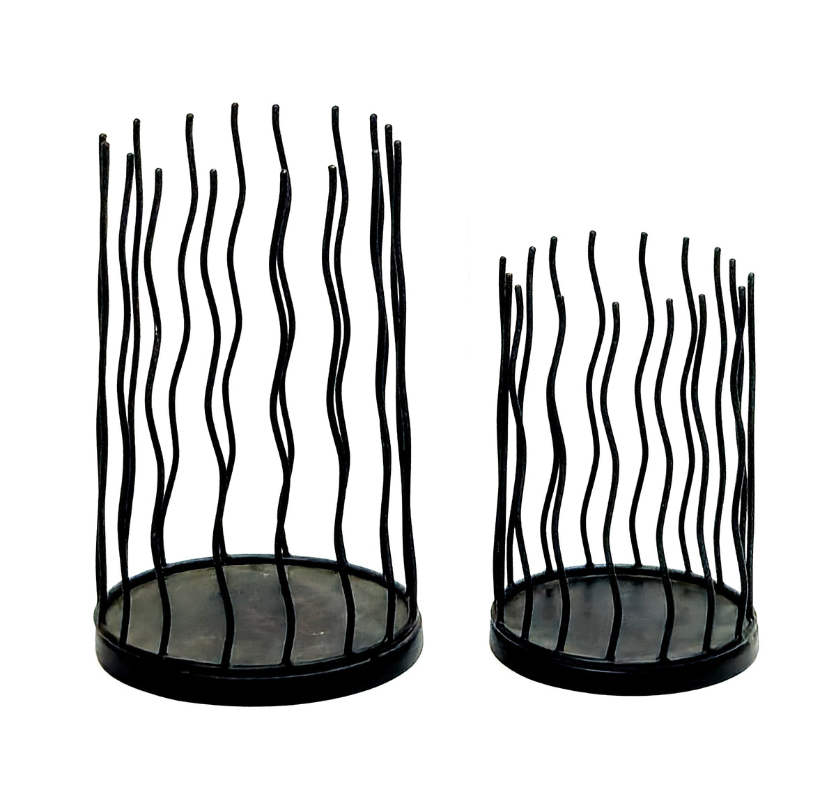 Factory Wholesale Wrought Iron Coral Shape Metal Home Table Decor Lantern Indoor-Outdoor Garden Warm White Rust Resistant Votive