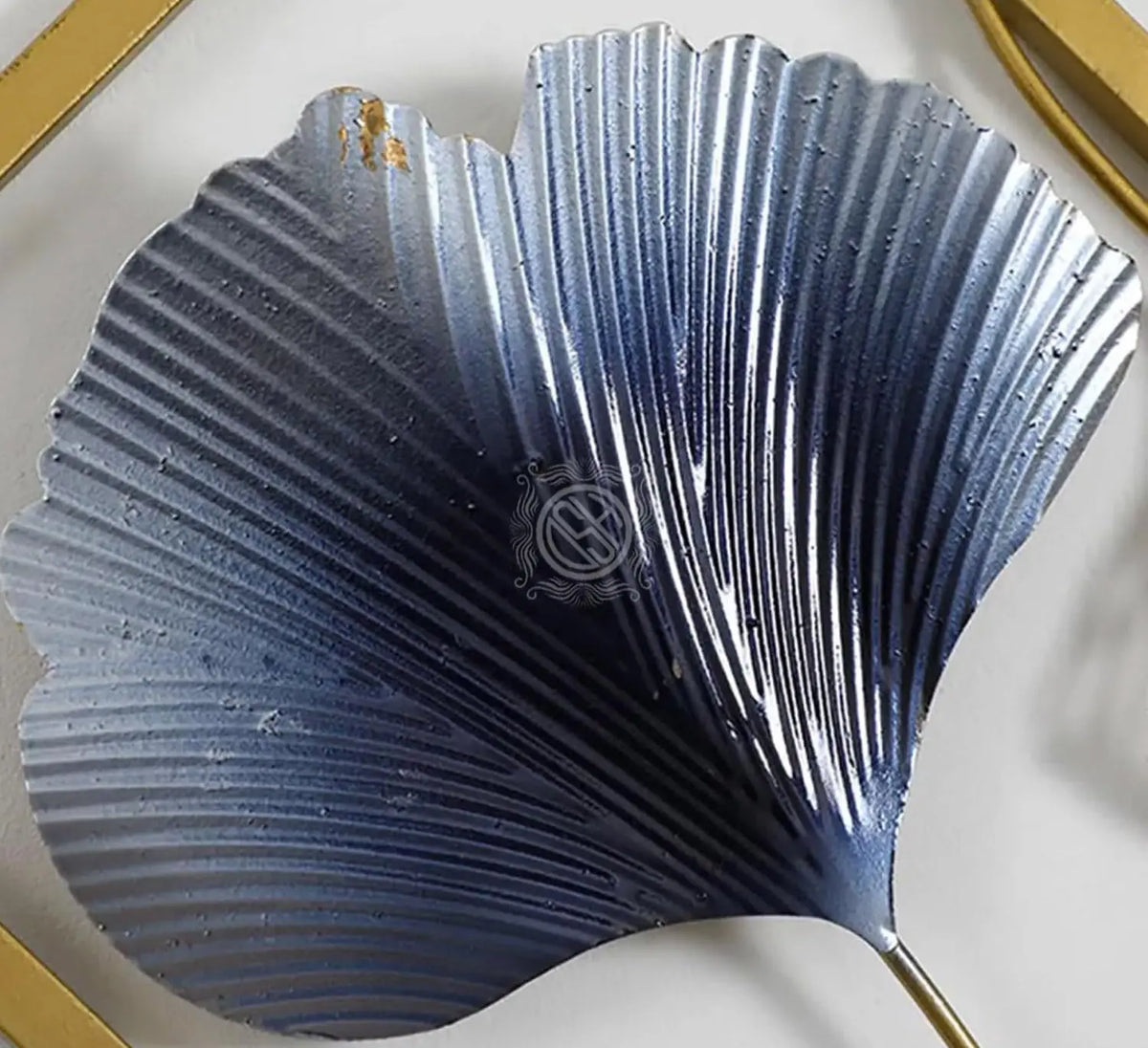 Luxury Geometric Leaf Metal Wall Art Set Of 3 Cast Iron Wall Hanging Decor 55 Inch Modern Home Decoration Wall Art Sculpture