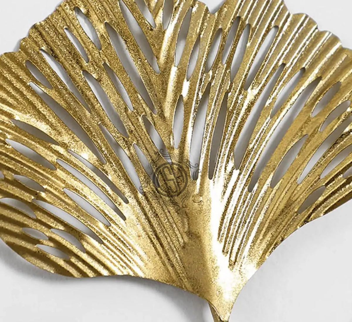 Luxury Geometric Leaf Metal Wall Art Set Of 3 Cast Iron Wall Hanging Decor 55 Inch Modern Home Decoration Wall Art Sculpture