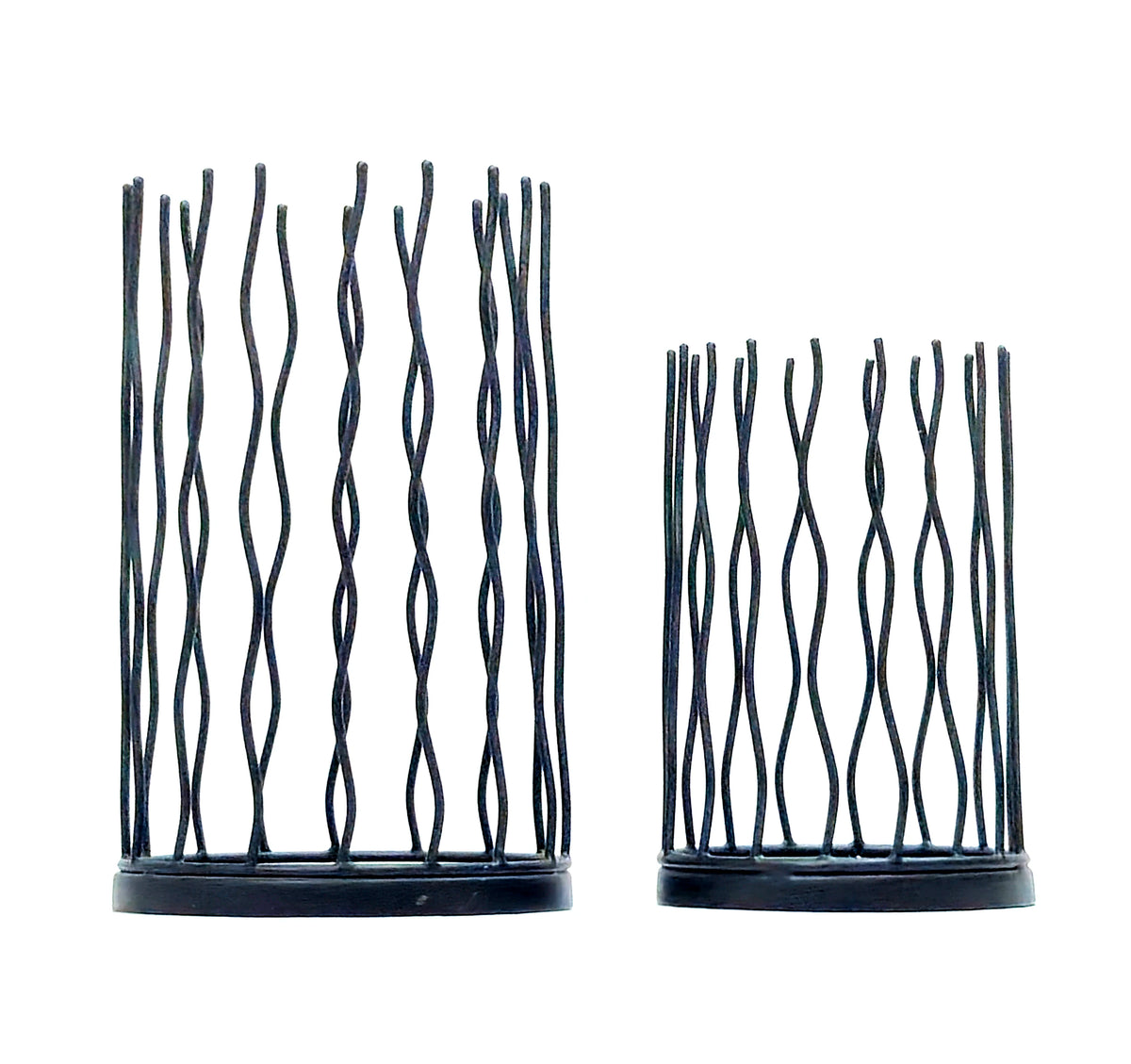 Factory Wholesale Wrought Iron Coral Shape Metal Home Table Decor Lantern Indoor-Outdoor Garden Warm White Rust Resistant Votive