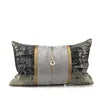 24" 22" 20" 18" Lumbar Throw Pillow Cover Luxury Jacquard Silver and Black Gold Shinny Cushion Cover