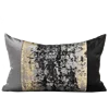 24" 22" 20" 18" Lumbar Throw Pillow Cover Luxury Jacquard Silver and Black Gold Shinny Cushion Cover