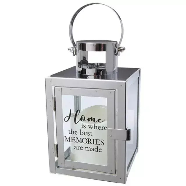 High Quality American Square Metal+Glass Lantern Table Decor Hot Selling