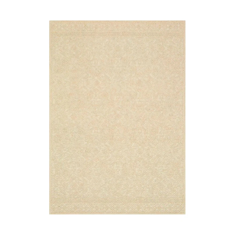 Best Quality New Large Size Modern Style Hand Tufted Wool Area Rug GZ-05 ED Ivory Custom Logo Plush Non-Slip Antimicrobial