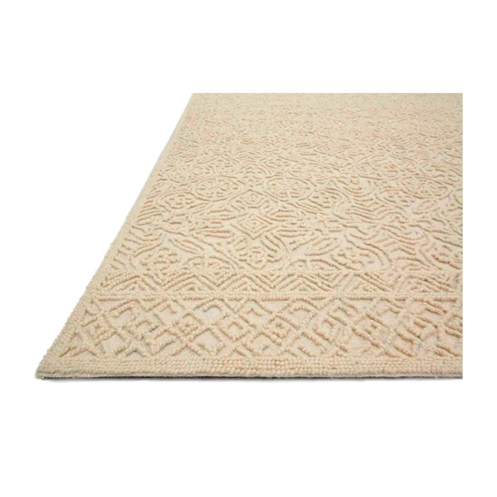 Best Quality New Large Size Modern Style Hand Tufted Wool Area Rug GZ-05 ED Ivory Custom Logo Plush Non-Slip Antimicrobial