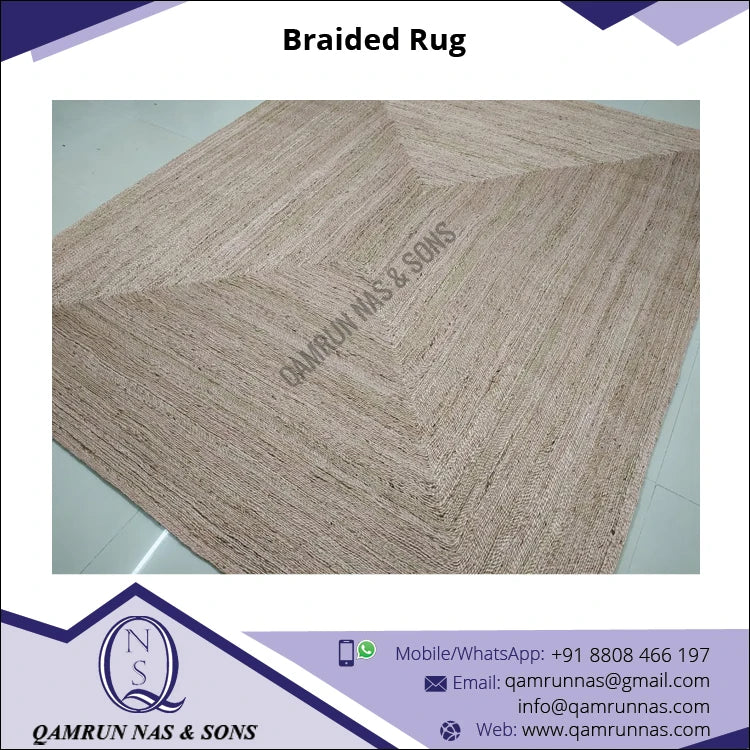 Modern Design 100% Hemp Jute Area Rug High Quality Braided Rug Set for Christmas Decor Wholesale Set